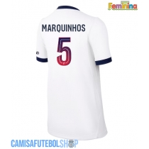 Camisa de time de futebol Paris Saint-Germain Marquinhos #5 Replicas 2º Equipamento Feminina 2026-27 Manga Curta